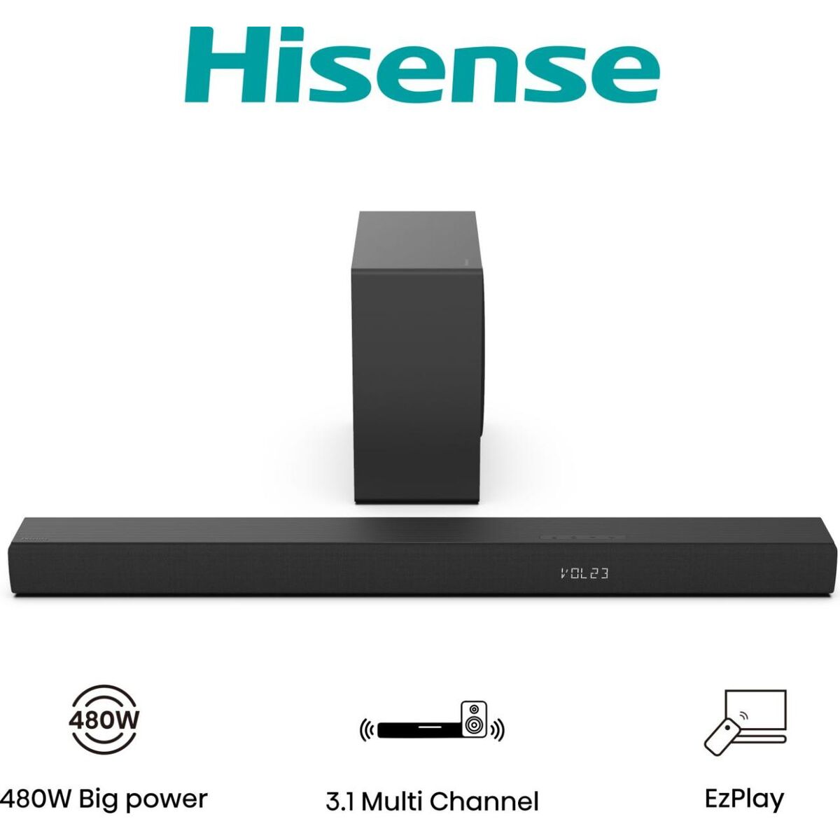 Barre audio Hisense HS3100     480W Noir 480 W