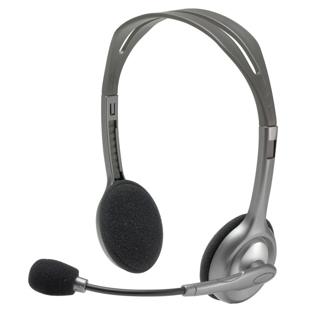 Casques avec Microphone Logitech 981-000271 2 x Jack 1,4 m Noir Gris